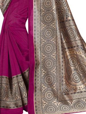 warli printed border saree with blouse - 15620807 - Standard Image - 2
