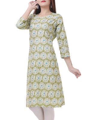Printed straight kurta - 15620811 - Standard Image - 2