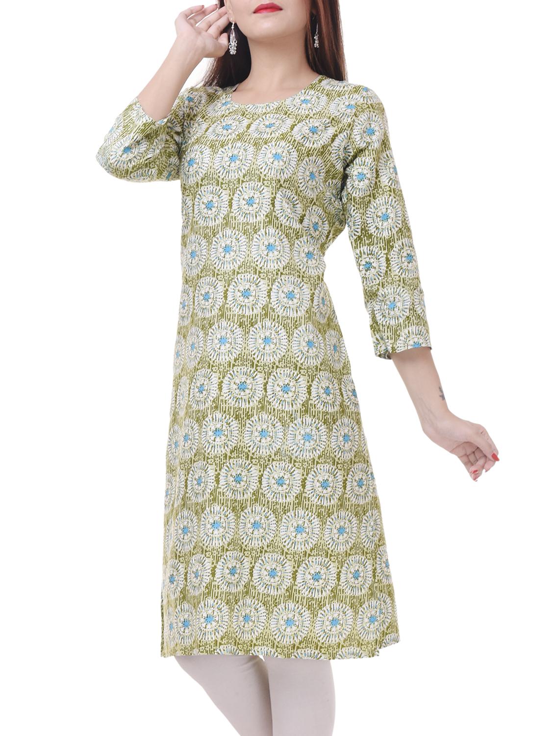 Printed straight kurta - 15620811 - Zoom Image - 2