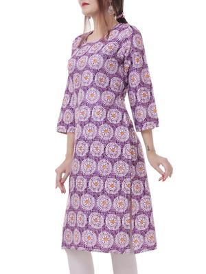 Printed straight kurta - 15620812 - Standard Image - 2