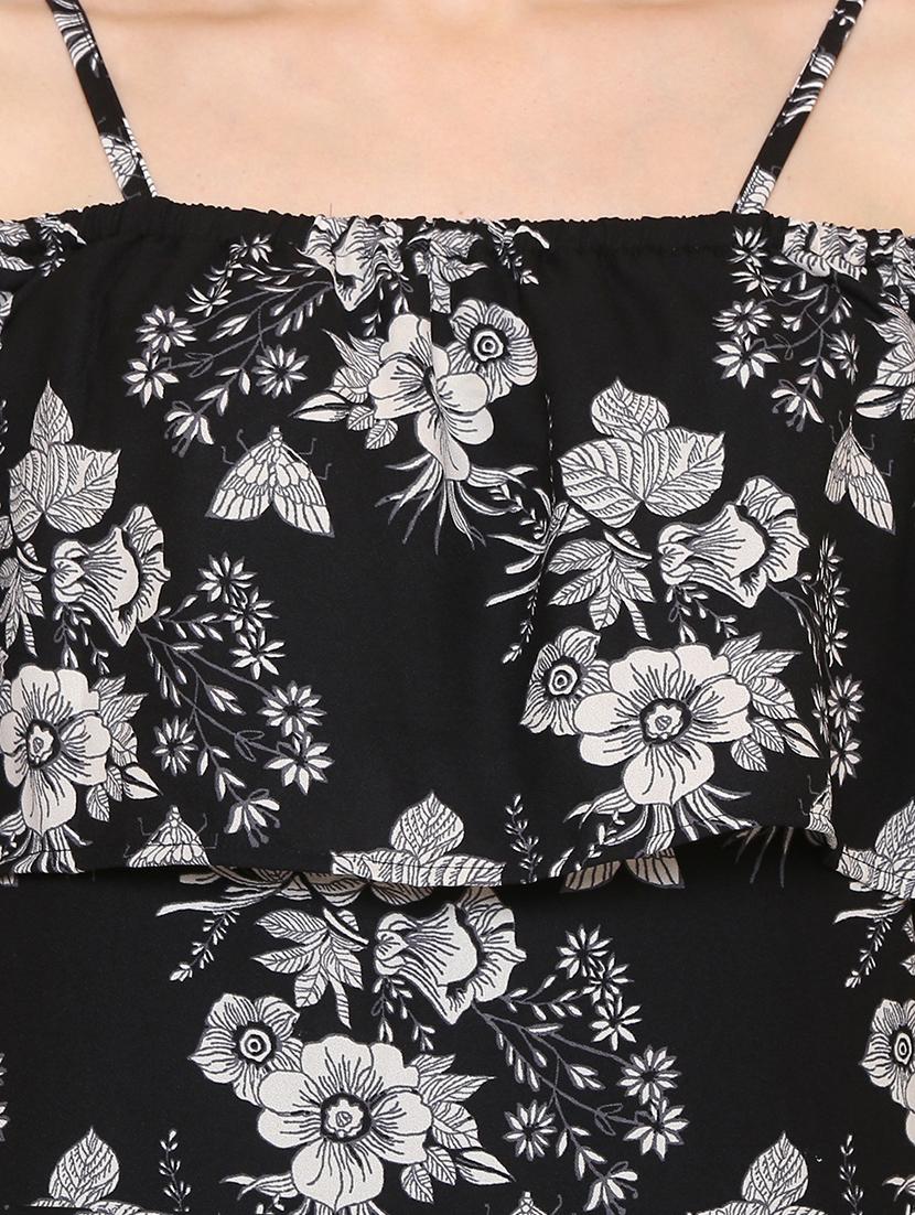 overlay floral a-line dress - 15620826 - Zoom Image - 5
