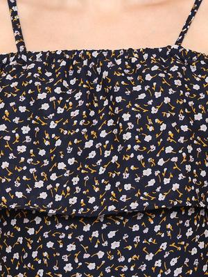 overlay ditsy floral a-line dress - 15620828 - Standard Image - 5