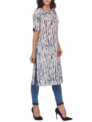 Shibori straight kurta - 15620845 - Standard Image - 2