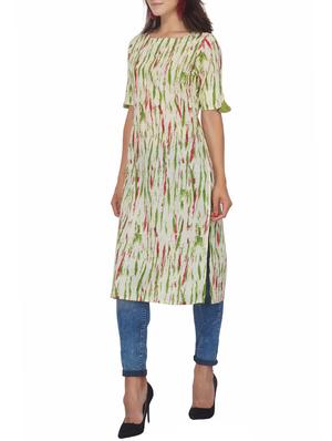Shibori straight kurta - 15620846 - Standard Image - 2