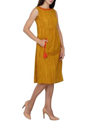 tassel detail pocket a-line dress - 15620871 - Standard Image - 2