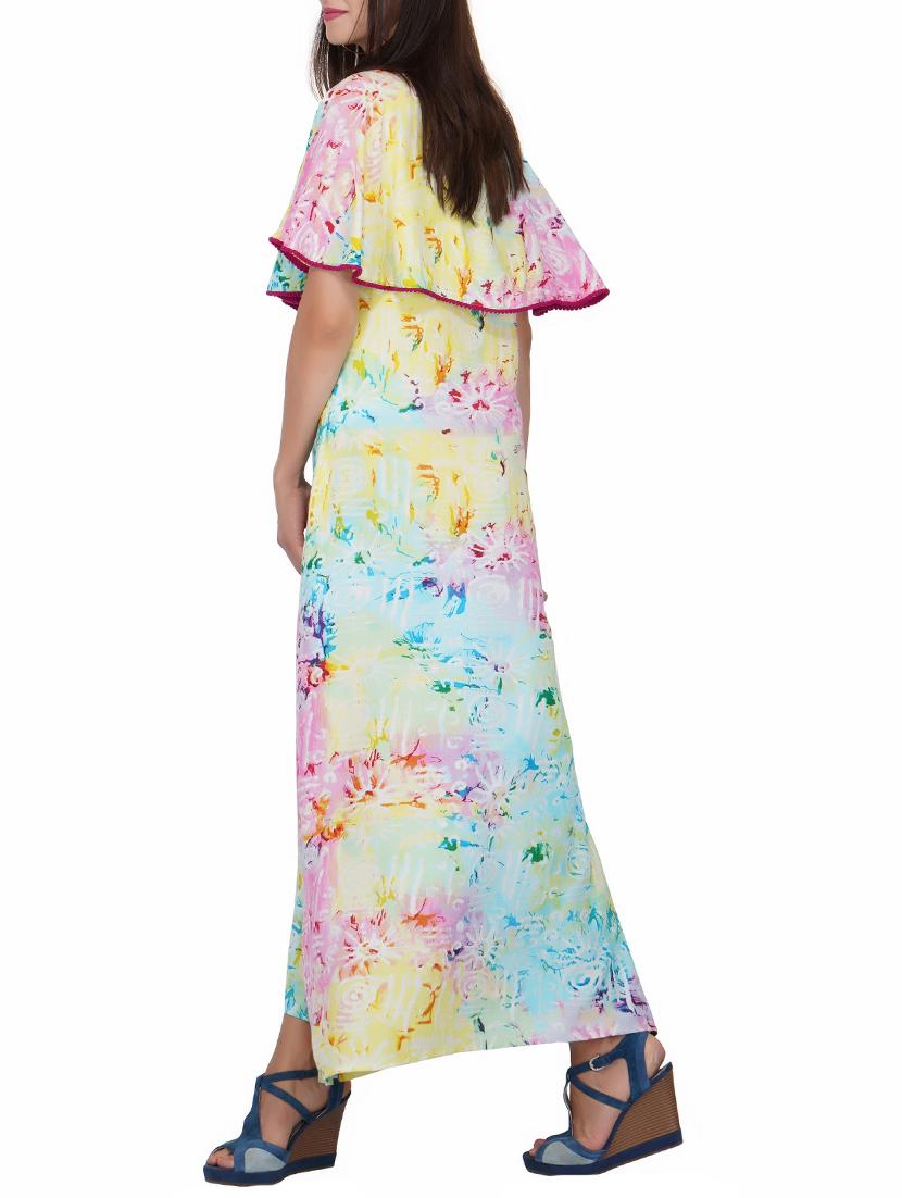 lace edge overlay maxi dress - 15620880 - Zoom Image - 2