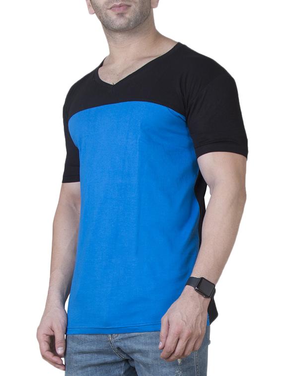 blue cotton cut & sew t-shirt - 15621090 - Zoom Image - 2