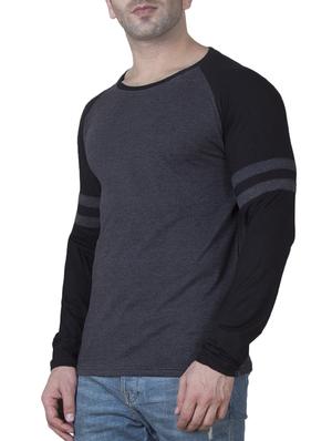 grey cotton raglan t-shirt - 15621093 - Standard Image - 2