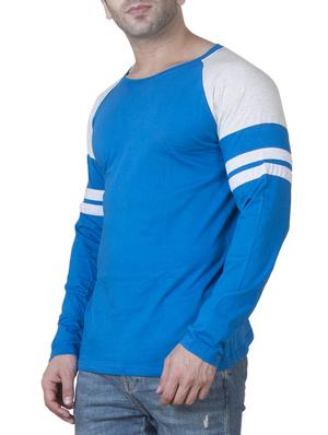 blue cotton raglan t-shirt - 15621097 - Standard Image - 2