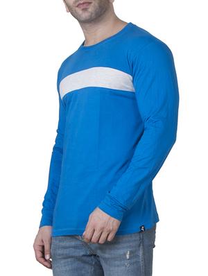 blue cotton cut & sew t-shirt - 15621100 - Standard Image - 2