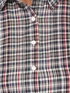 short sleeve checkered shirt - 15621189 - Standard Image - 5