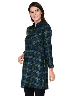 pocket patch checkered tunic - 15621195 - Standard Image - 2