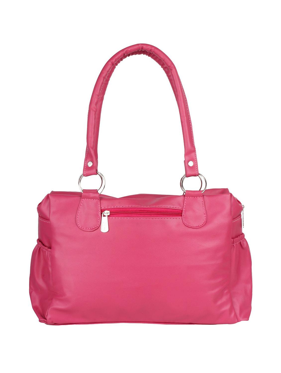 pink leatherette (pu) regular handbag - 15621246 - Zoom Image - 2