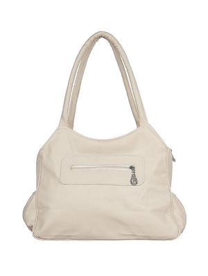 beige leatherette (pu) regular handbag - 15621248 - Standard Image - 2