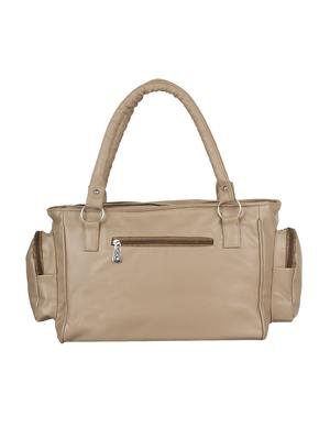 beige leatherette (pu) regular handbag - 15621251 - Standard Image - 2
