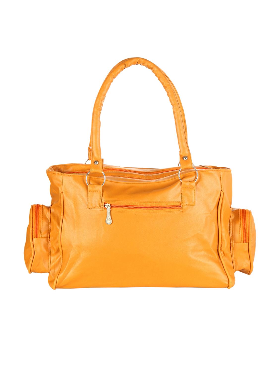 orange leatherette (pu) regular handbag - 15621254 - Zoom Image - 2