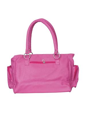 pink leatherette (pu) regular handbag - 15621255 - Standard Image - 2