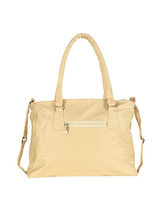 beige leatherette (pu) regular handbag - 15621257 - Zoom Image - 2