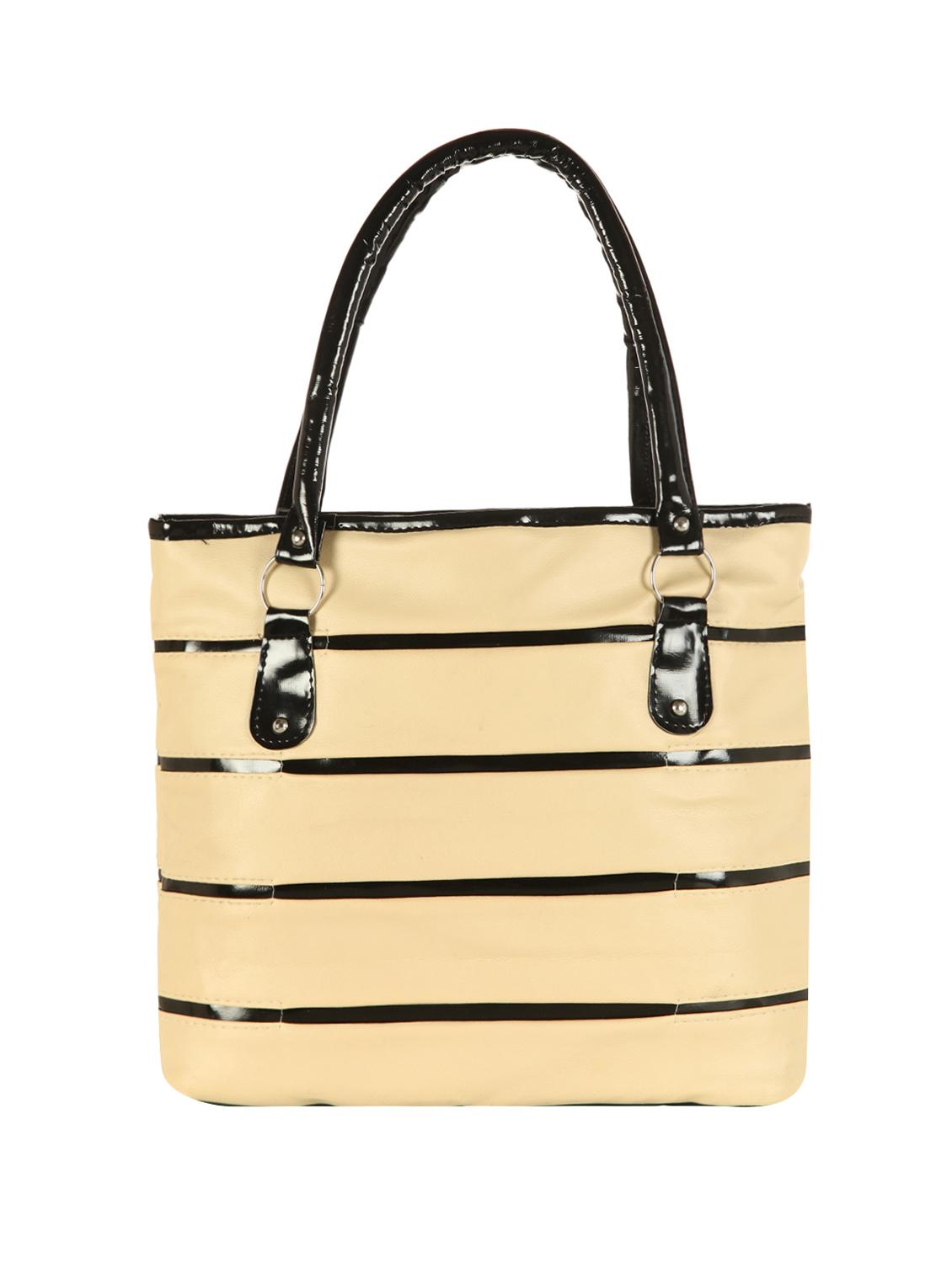 beige leatherette (pu) regular handbag - 15621261 - Zoom Image - 2