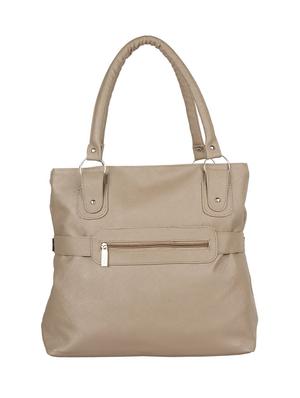 beige leatherette (pu) regular handbag - 15621269 - Standard Image - 2