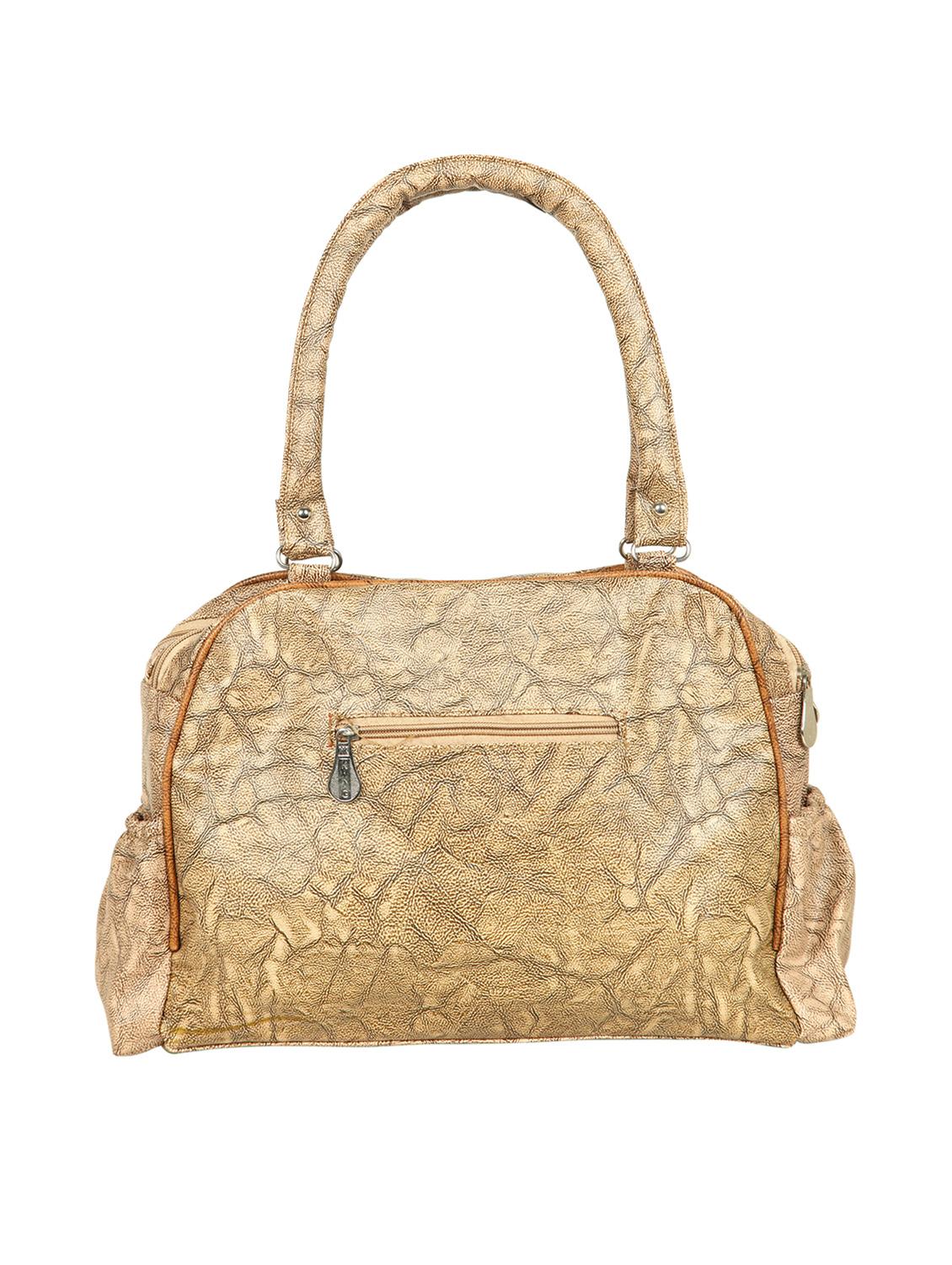 beige leatherette (pu) regular handbag - 15621284 - Zoom Image - 2