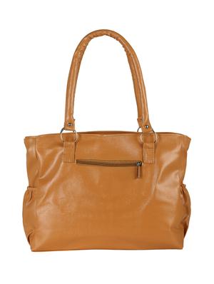 brown leatherette (pu) regular handbag - 15621288 - Standard Image - 2
