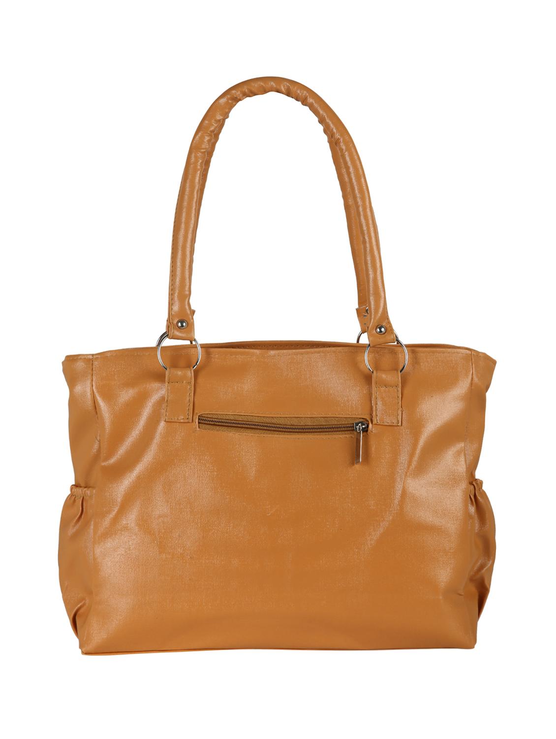brown leatherette (pu) regular handbag - 15621288 - Zoom Image - 2