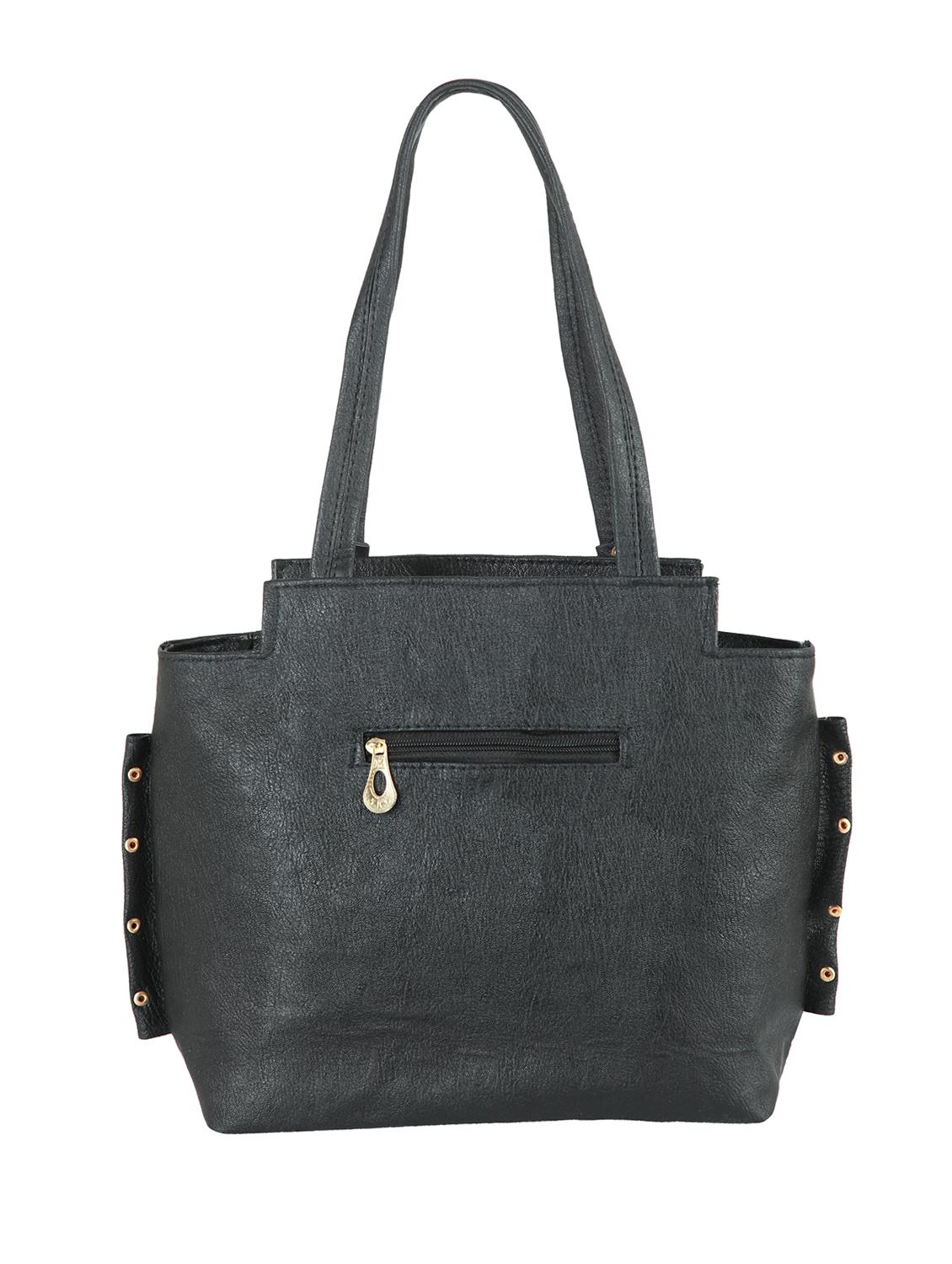 black leatherette (pu) regular handbag - 15621322 - Zoom Image - 2