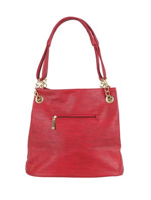red leatherette (pu) regular handbag - 15621324 - Standard Image - 2