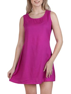 round neck a-line dress - 15621345 - Standard Image - 2