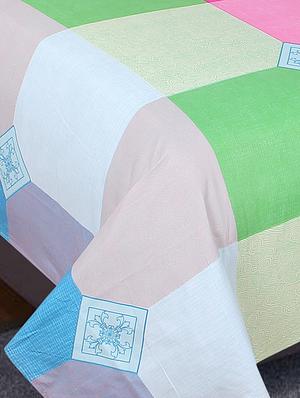 Cotton Double Bedsheet with 2 Pillow Covers - 15621354 - Standard Image - 2