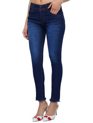 frayed hem stone wash jeans - 15621476 - Standard Image - 2