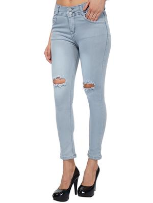 knee slash stone wash jeans - 15621482 - Standard Image - 2