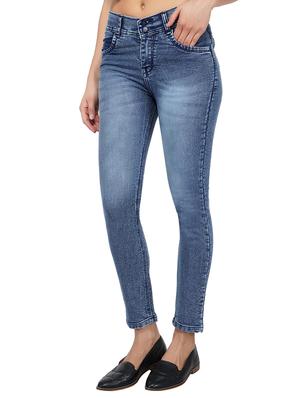 ankle length stone wash jeans - 15621494 - Standard Image - 2