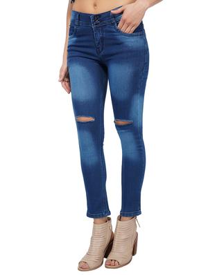 knee slash stone wash jeans - 15621495 - Standard Image - 2
