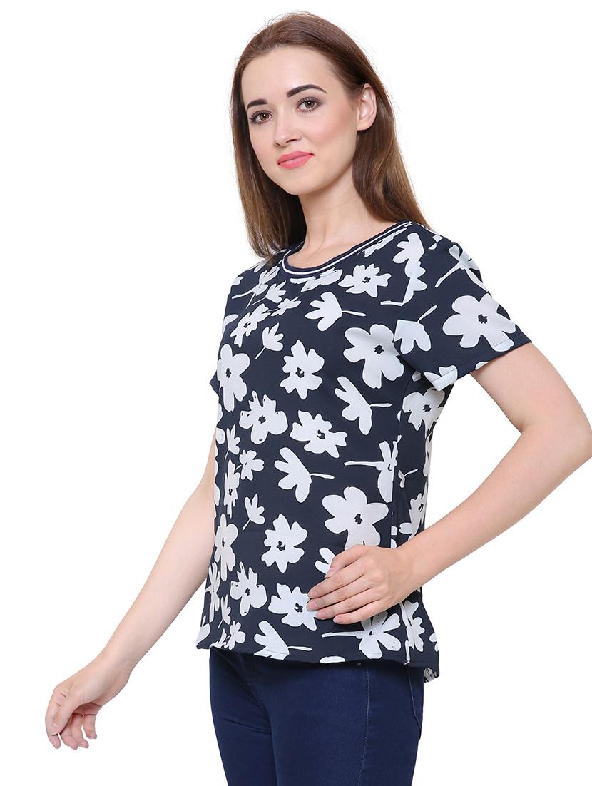 short sleeved floral top - 15621611 - Zoom Image - 2