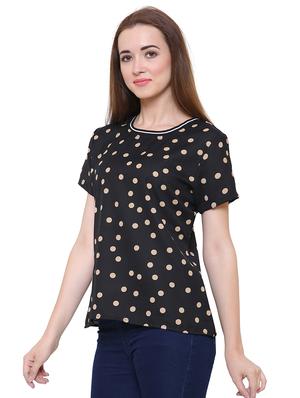 short sleeved polka dots top - 15621614 - Standard Image - 2