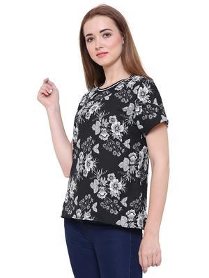 short sleeved ditsy floral top - 15621617 - Standard Image - 2
