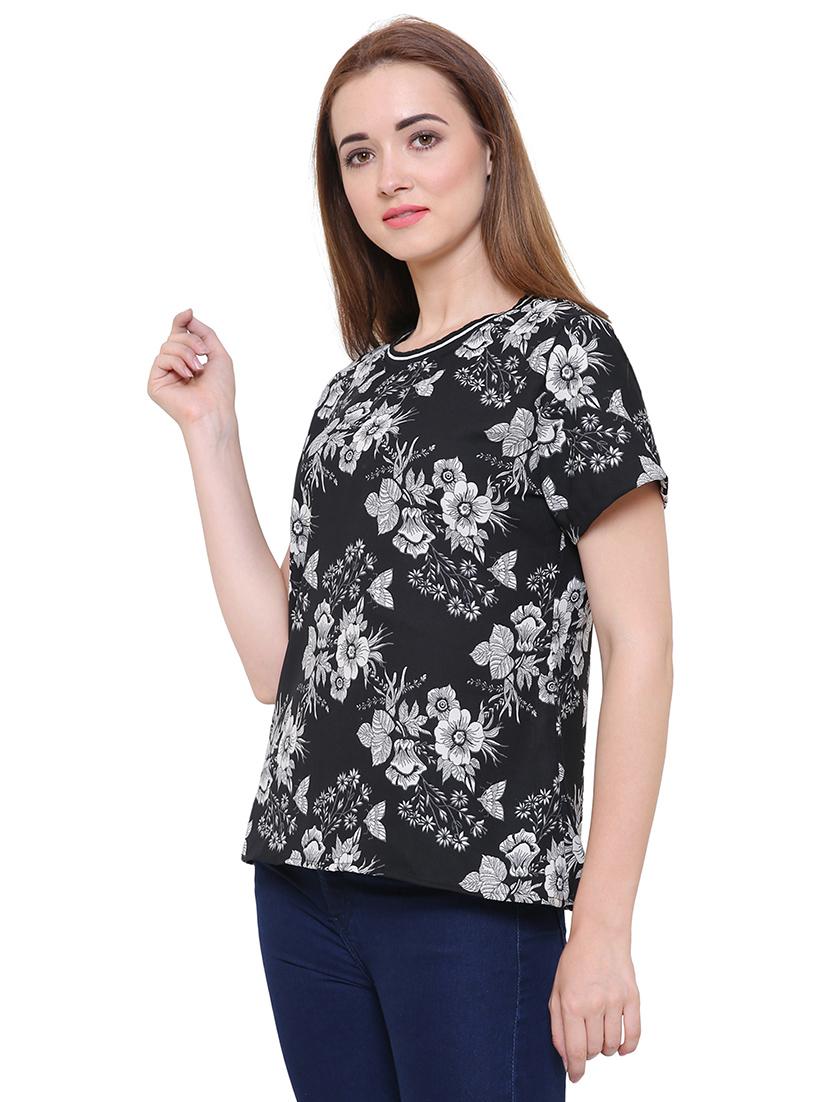 short sleeved ditsy floral top - 15621617 - Zoom Image - 2