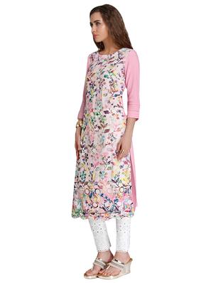 Straight printed kurta - 15621807 - Standard Image - 2