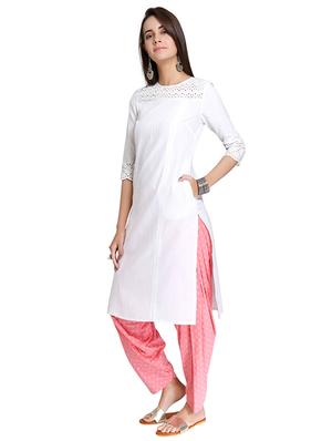 Straight pintucks kurta - 15621811 - Standard Image - 2