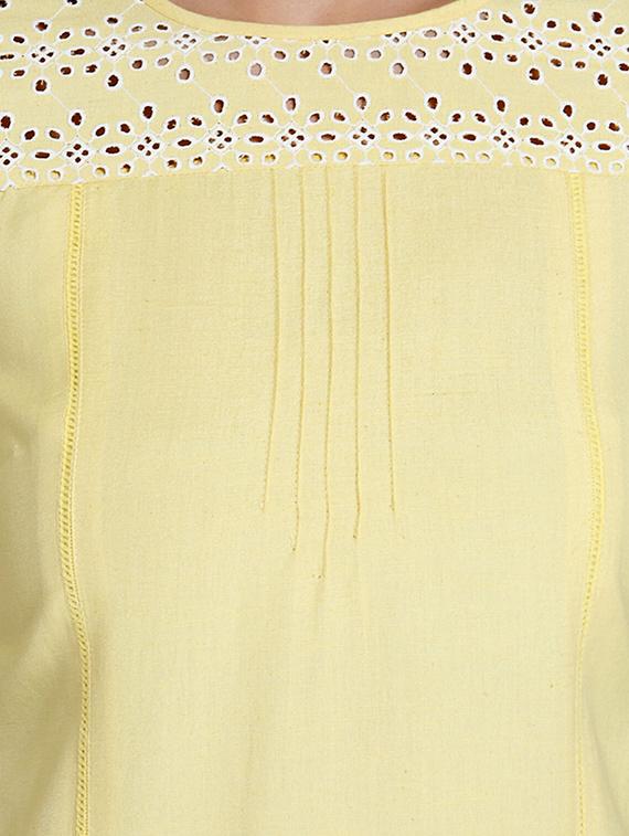 Straight pintucks kurta - 15621812 - Zoom Image - 5