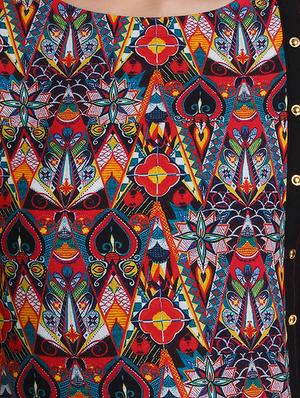 A-line printed kurta - 15621817 - Standard Image - 5