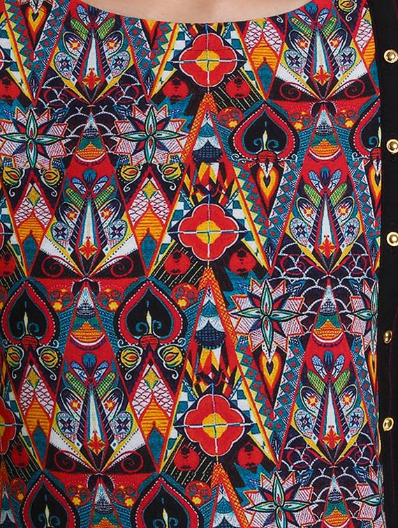 A-line printed kurta - 15621817 - Zoom Image - 5