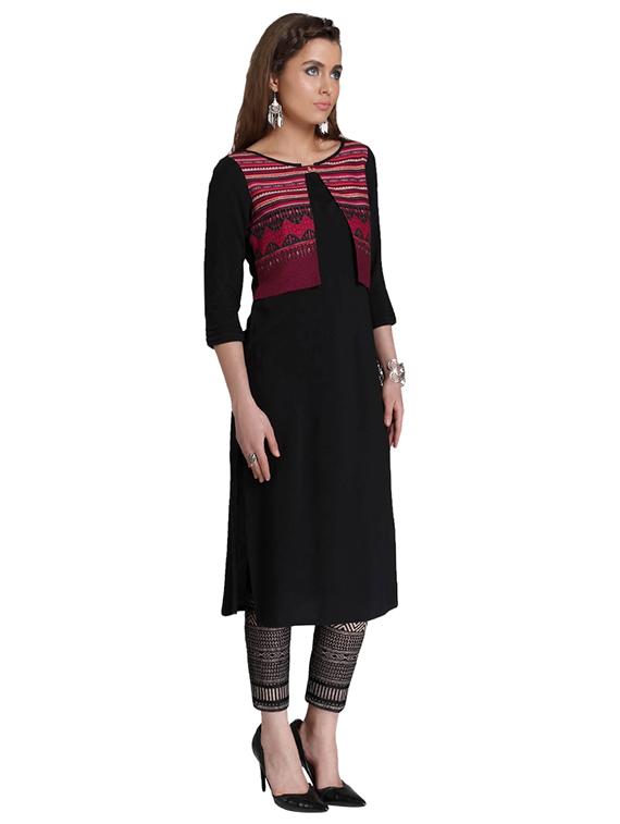 Straight printed kurta - 15621818 - Zoom Image - 2