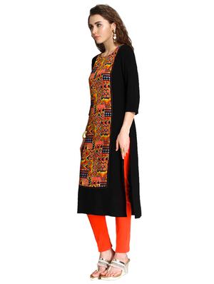 Straight printed kurta - 15621819 - Standard Image - 2