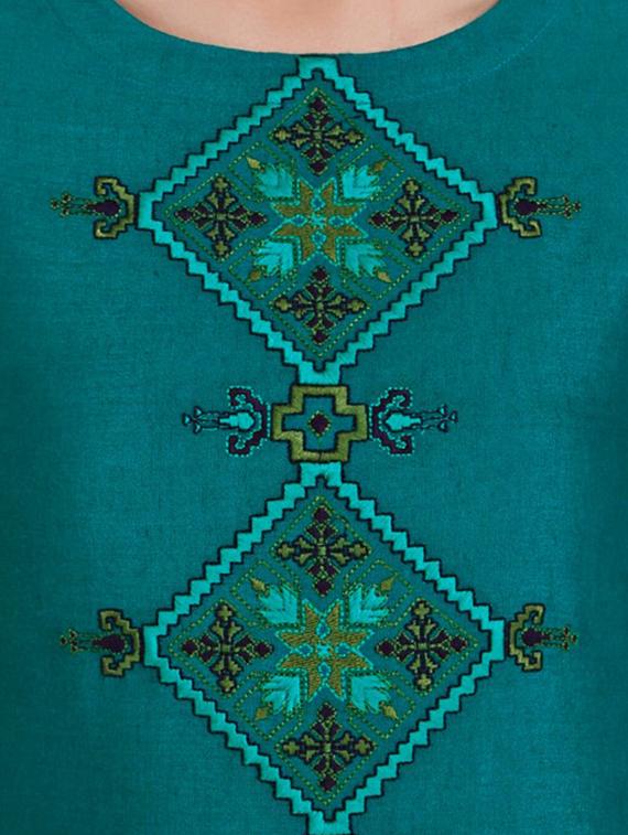 Straight embroidered kurta - 15621821 - Zoom Image - 5
