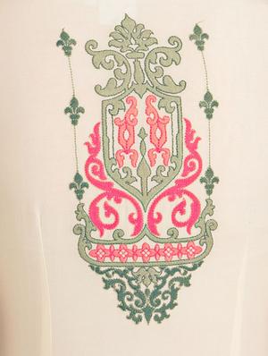 Straight embroidered pintucks kurta - 15621826 - Standard Image - 5