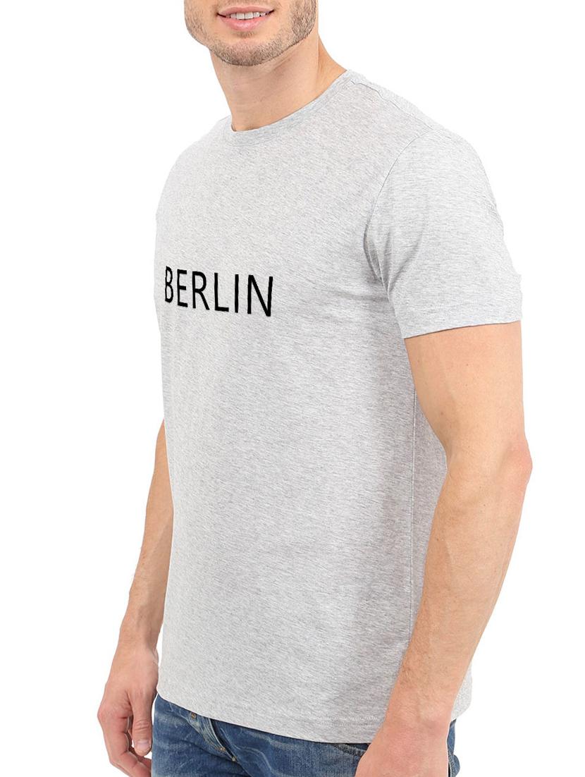grey cotton chest print tshirt - 15621923 - Zoom Image - 2