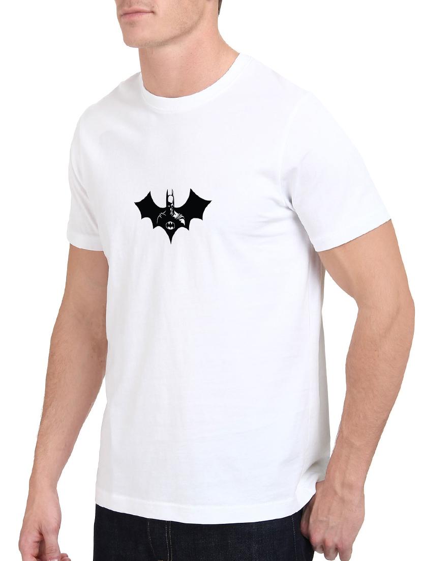 white cotton chest print tshirt - 15621930 - Zoom Image - 2